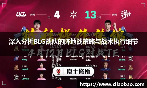 深入分析BLG战队的阵地战策略与战术执行细节